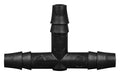 T Connector Fitting Pack, Polyethylene, 1/4" Hose Barb x 1/4" Hose Barb to 1/4" Hose Barb, 10/pk - SolventWaste.com