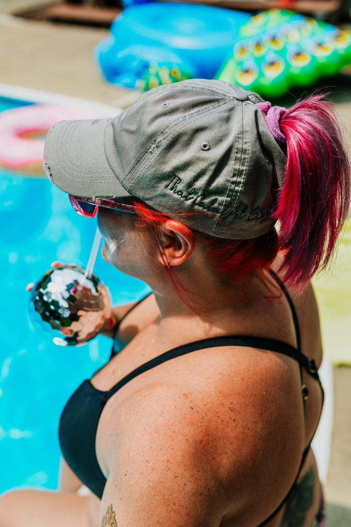 That Catalyst Girl Ponytail Hat - Olive