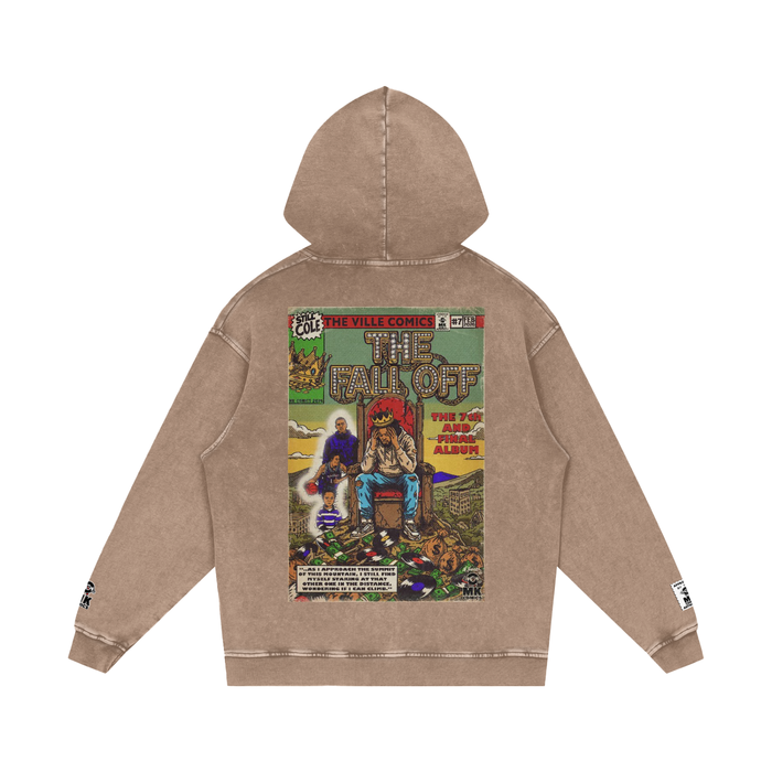 The Fall Off - Snow Washed Loose Cotton Hoodie