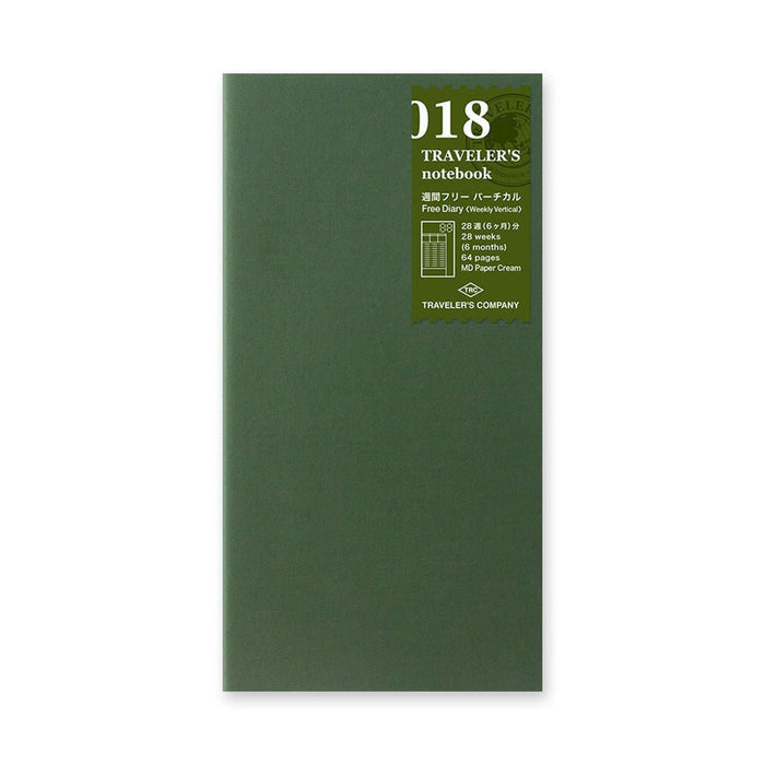Traveler's Notebook Refill Diary Weekly - 018 Boston General Store