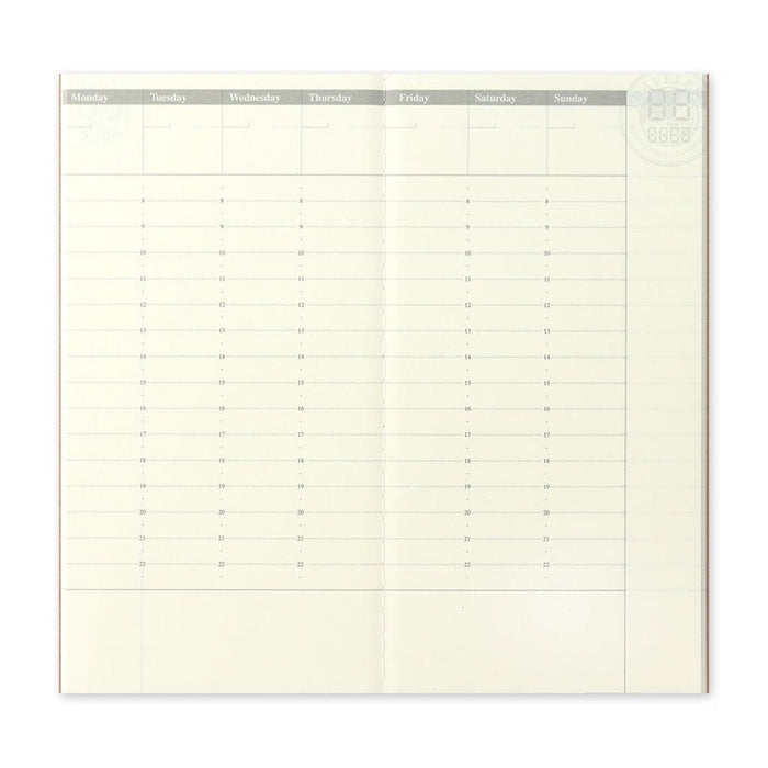 Traveler's Notebook Refill Diary Weekly - 018 Boston General Store