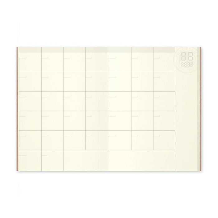 Traveler's Passport Notebook Refill Diary Monthly - P006 Boston General Store
