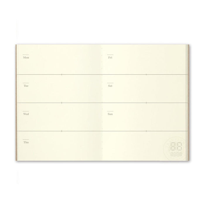 Traveler's Passport Notebook Refill Diary Weekly - P007 Boston General Store