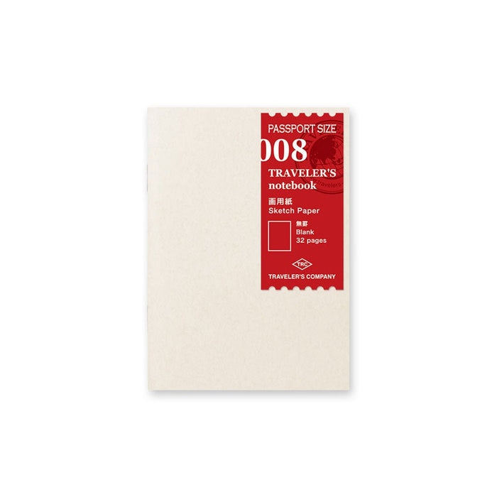 Traveler's Passport Notebook Refill Sketch Paper - P008 Boston General Store