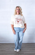 Tuttle Tigers Football Doodle Graphic Tee Ivory