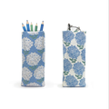 Twos Company Hydrangea Print Standing Triangular Weighted Eye Glass Holder