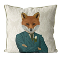 Victorian Fox Gentleman Pillow
