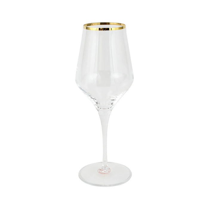 Vietri Contessa Gold Water Glass