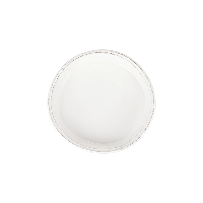 Vietri Lastra White Pie Dish