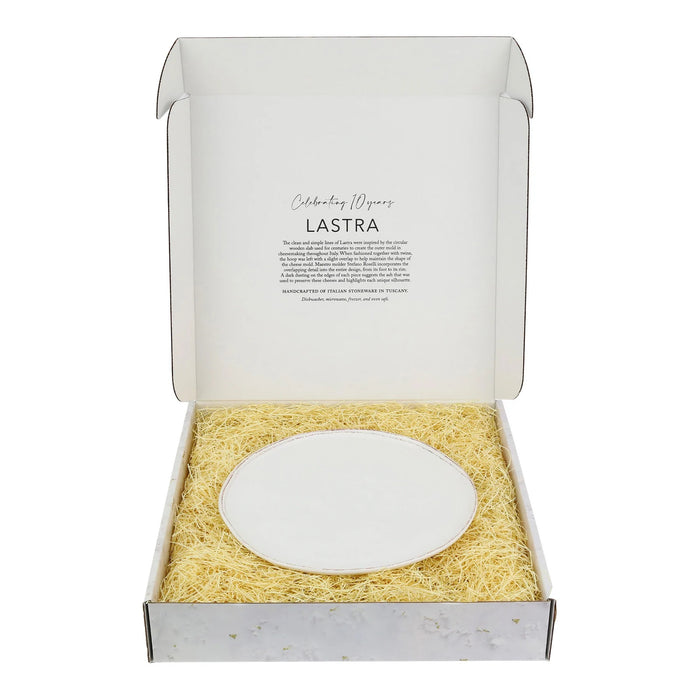 Vietri Lastra White Pizza Platter