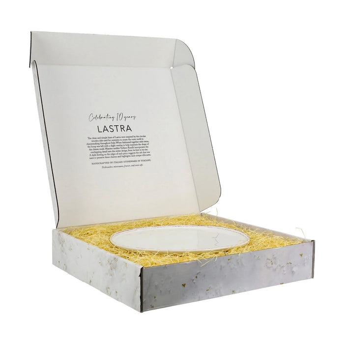 Vietri Lastra White Pizza Platter