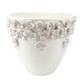 Vietri  Rustic Garden White Medium Cachepot