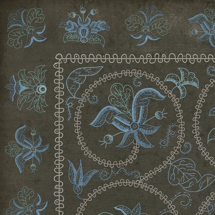 Williamsburg - Crewelwork - Delphinium