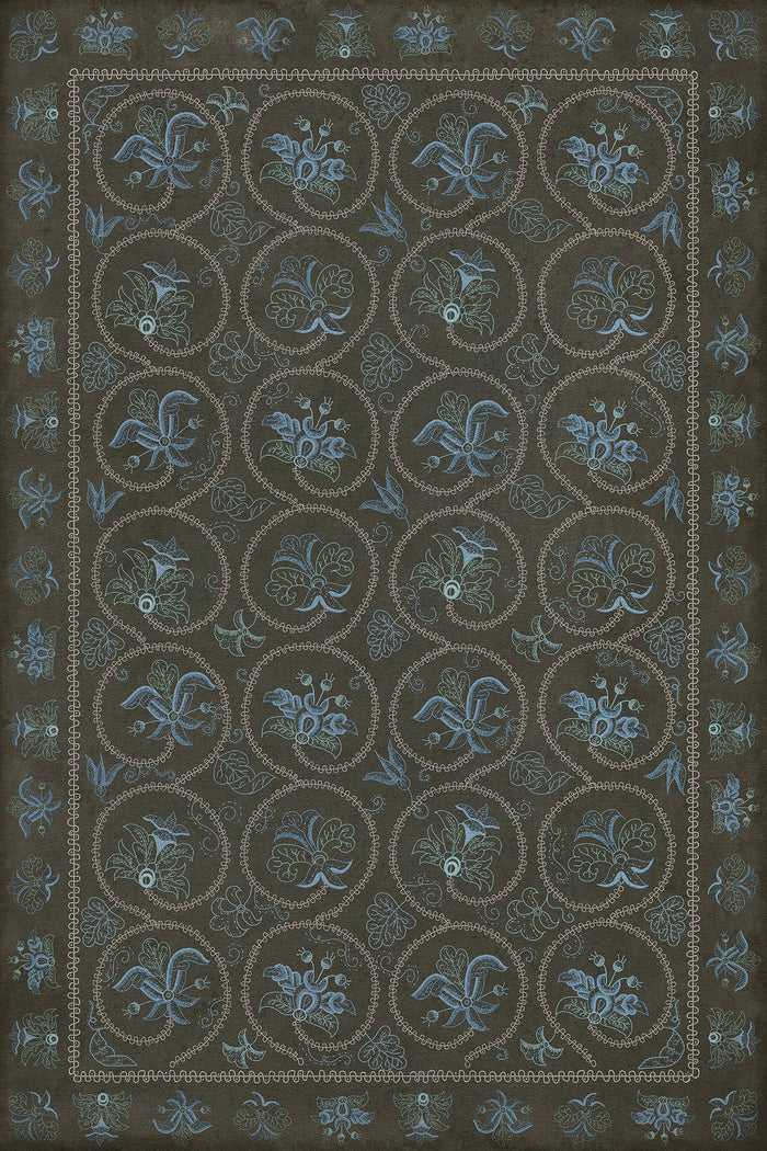 Williamsburg - Crewelwork - Delphinium