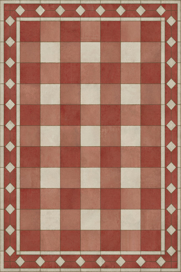 Williamsburg - Gingham Tile - Red