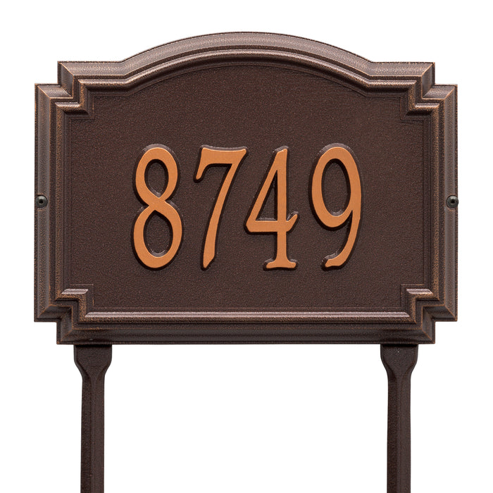 Williamsburg Standard Lawn Address Plaque