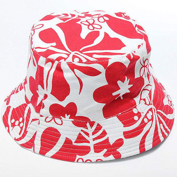 Women Cotton Floral Fishing Hat Boonie Bucket Summer Sun Cap Outdoor - GhillieSuitShop