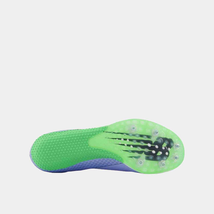 Bottom view of the New Balance Women's SD100v4 Sprinting Spikes.
