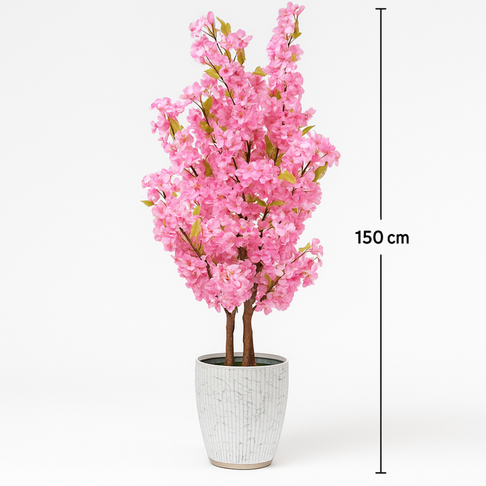 Artificial cherry blossom plant