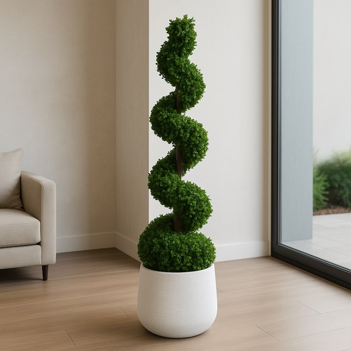 Wooden Twist 150cm Artificial Spiral Topiary Bonsai Tree Premium Indoor & Outdoor Home Décor Plant