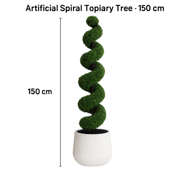 Wooden Twist 150cm Artificial Spiral Topiary Bonsai Tree Premium Indoor & Outdoor Home Décor Plant