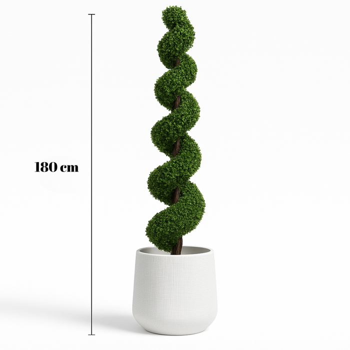 Artificial Spiral Topiary Bonsai Tree