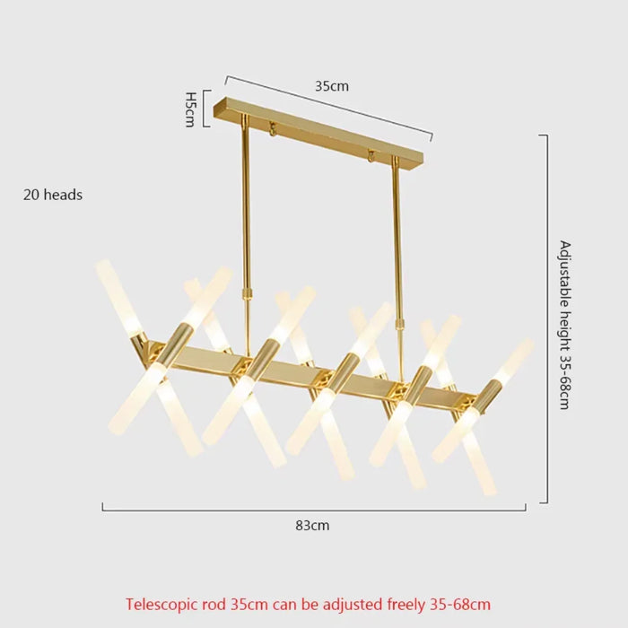 Modern branch chandelier