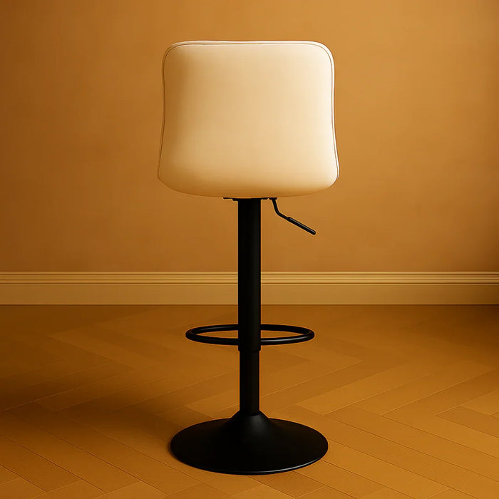 Wooden Twist Lunara 360° Swivel Cafe Bar Stool Chair Adjustable Counter Height with Backrest