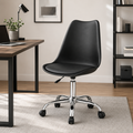 Wooden Twist black height-adjustable swivel office chair in a modern home office - lifestyle view