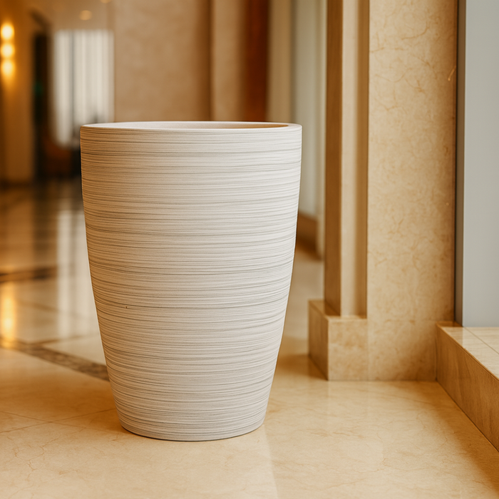 Planter Pot Striped Design