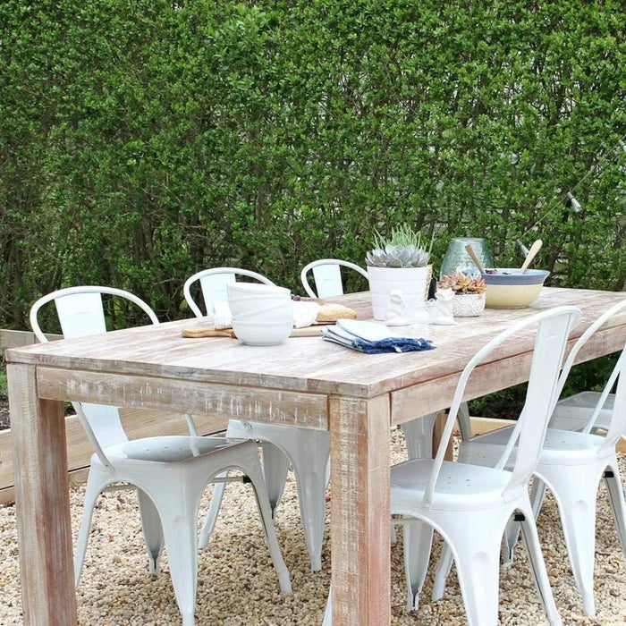 Wooden Twist Stackable Metal Outdoor & Indoor Tolix Side Cafe, Restaurant Kitchen Dining Chair ( Pack of 1 ) - Wooden Twist UAE