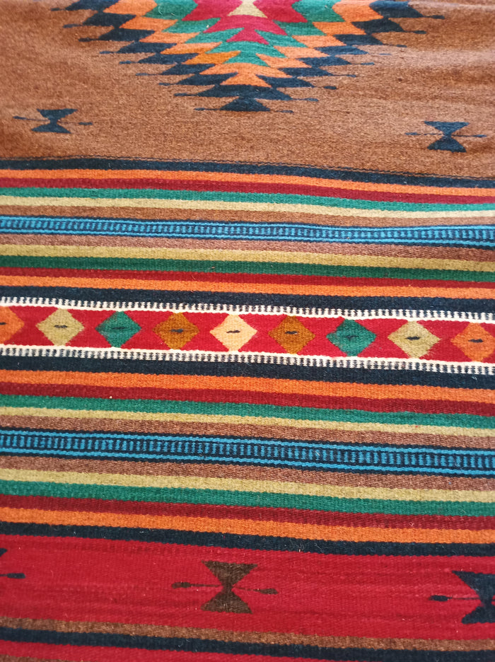 Zapotec Handwoven Wool Rug; 30" x 60"; Z10-5