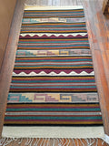 Zapotec Handwoven Wool Rug; 30"x60"; Z17-3